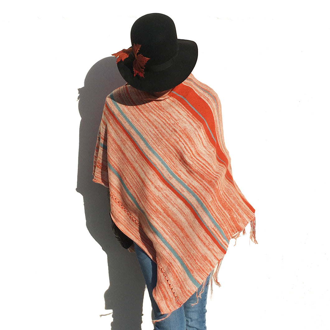 Poncho Saint-Faust - 100% merino wool