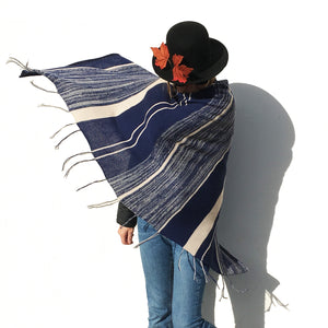 Poncho Lasseube -100% merino wool