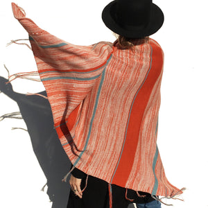 Poncho Saint-Faust - 100% merino wool